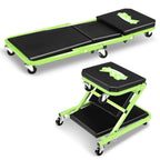 2-in-1 Rolling Creeper for Automotive Use (36"x 4.7"x 17.3", 330lbs Capacity)