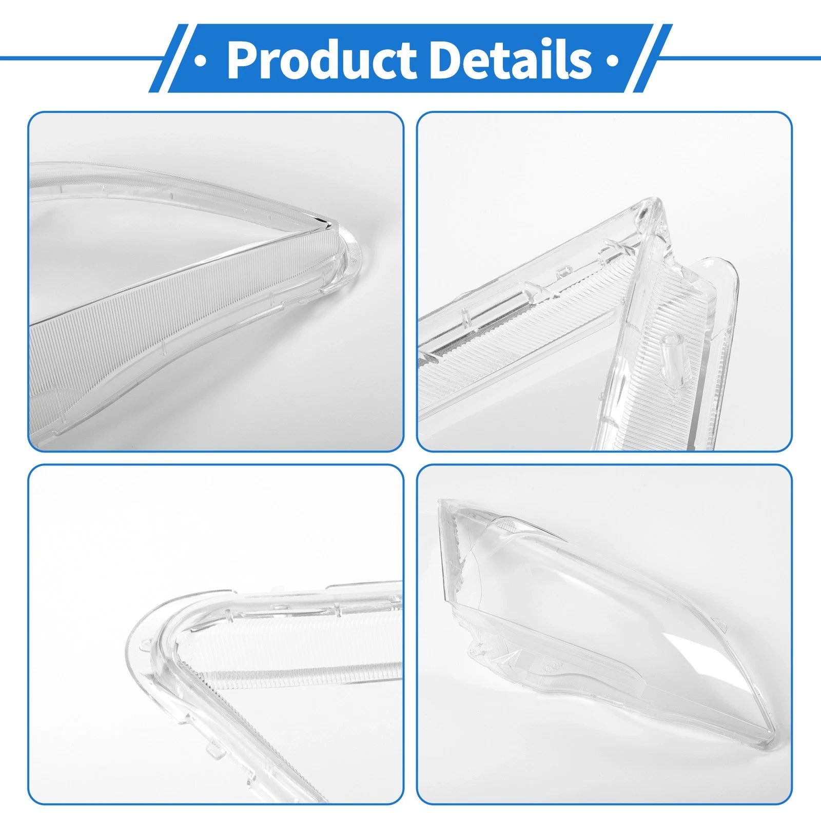 Headlight Lens Cover for Honda CR-V (2007–2011) PC Clear
