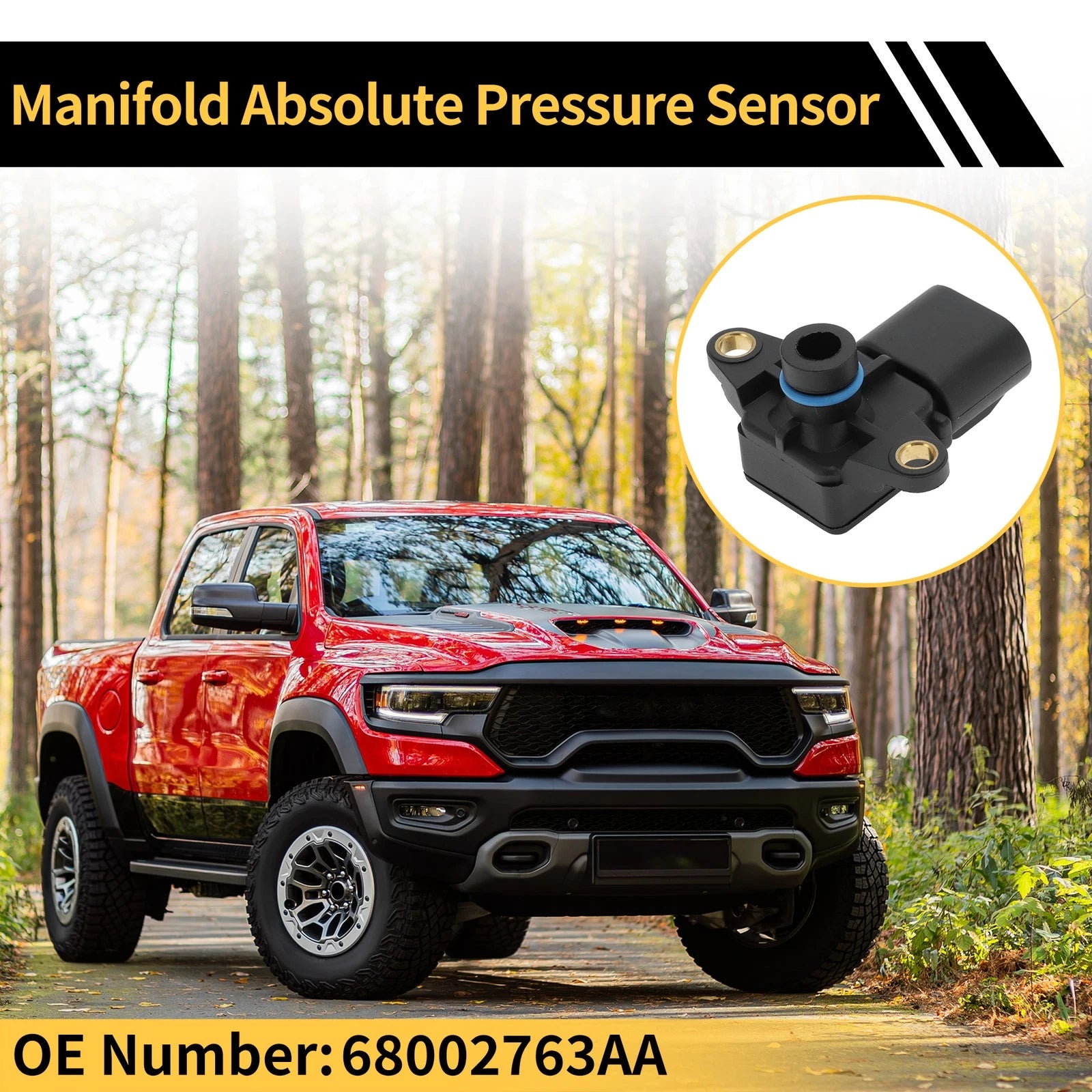 Manifold Absolute Pressure Sensor for Jeep TJ (2003) No. 68002763AA