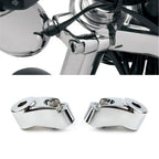 39mm 49mm Chrome Short Front Turn Signal Mounts for Harley Sportster FXR