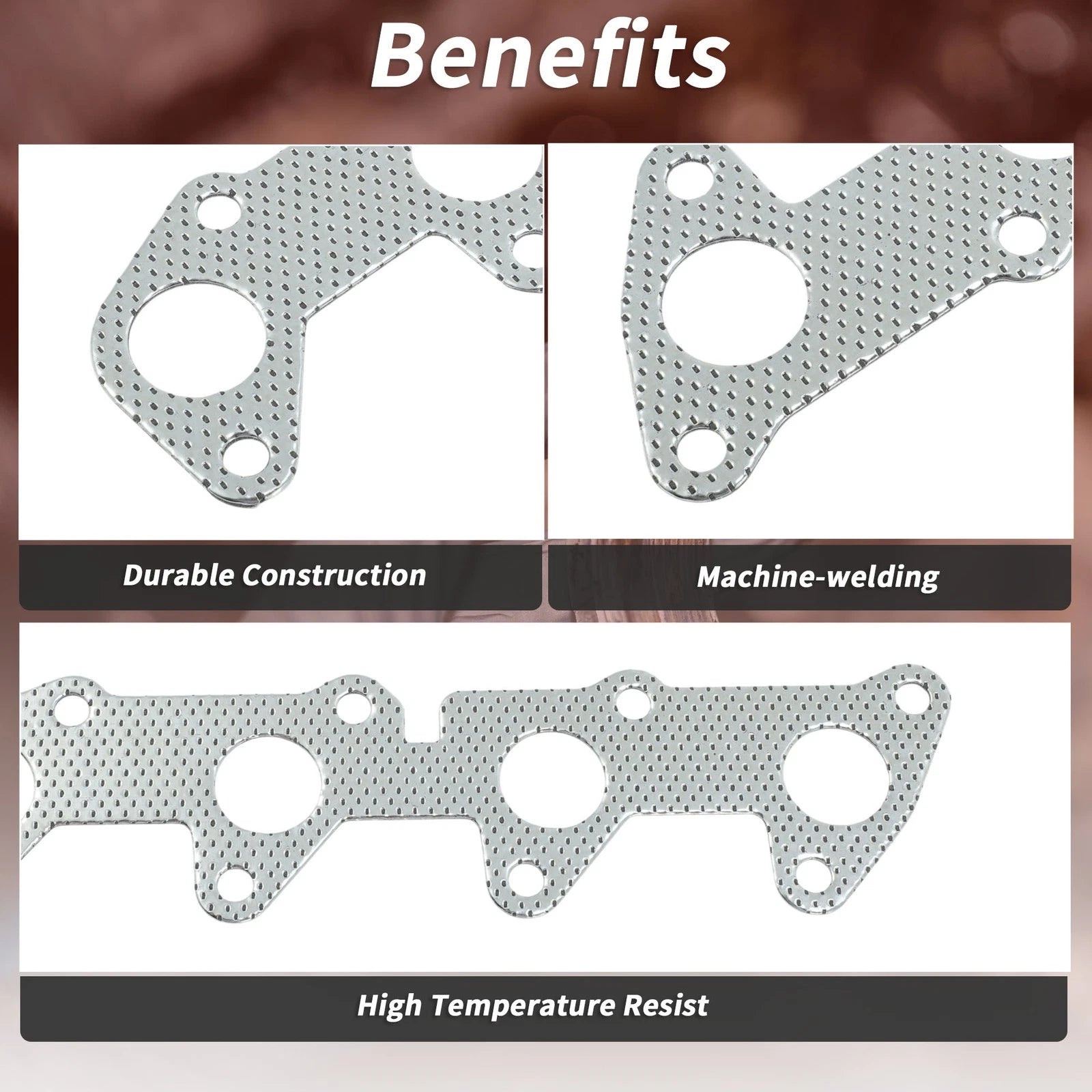 Exhaust Manifold Header Gasket for Hyundai Amica/Atoz (1998–2007) No.2852102503