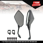 Rear View Side Mirrors for Polaris Sportsman ATV (400–850)