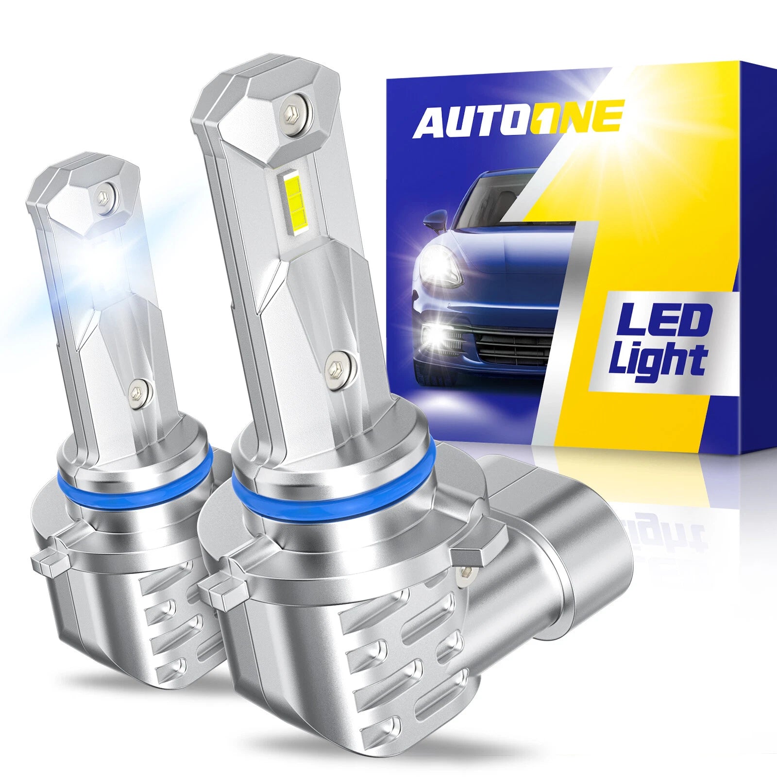 LED Fog Light Bulbs H10/9145/9140 for Universal (30000 Lumen, 6500K)