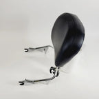 Chrome Passenger Backrest Sissy Bar Large Pad for Harley Touring FLHT (2009–2023)