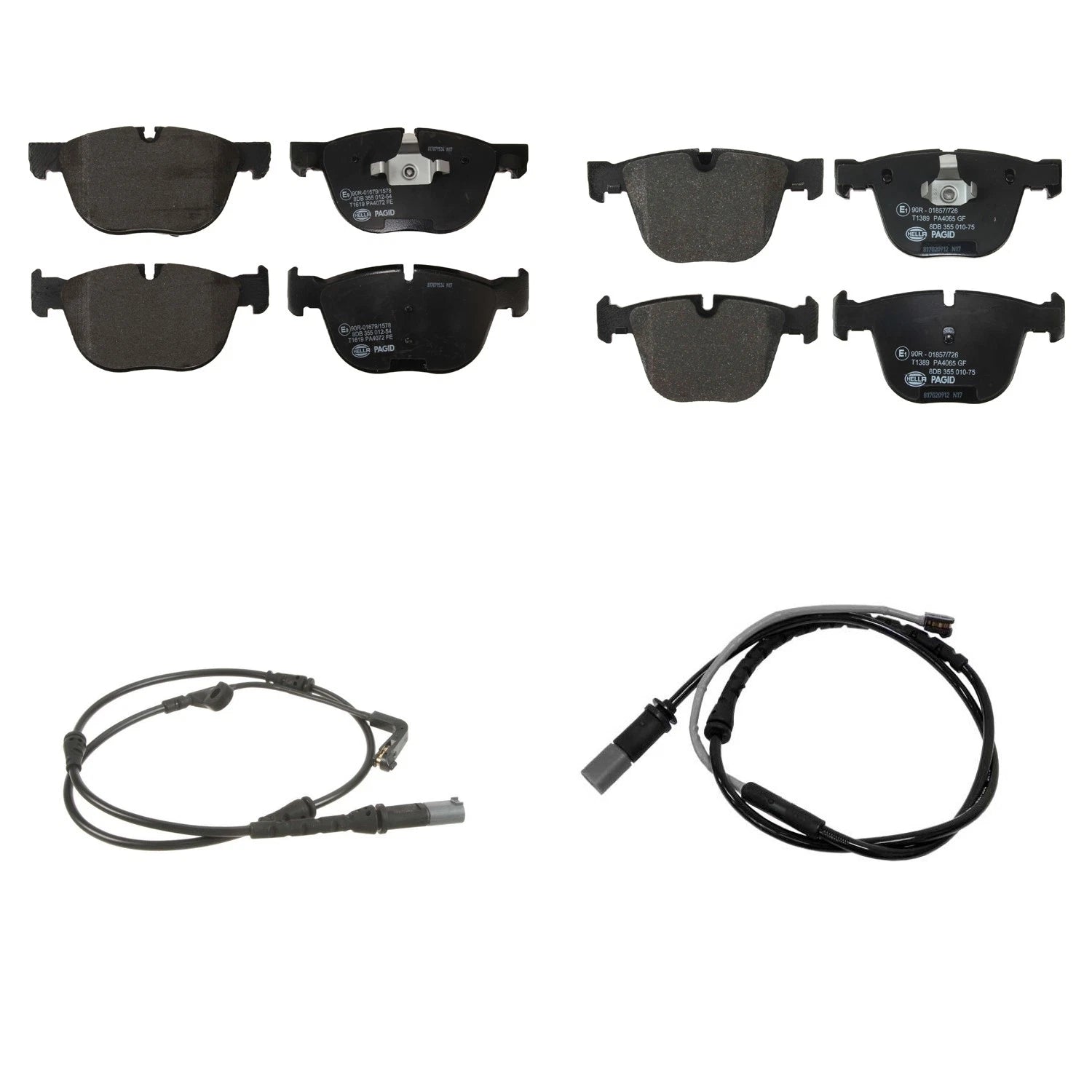 Hella Disc Brake Pad Kit with Sensors for BMW X5 E70 (2007–2013)