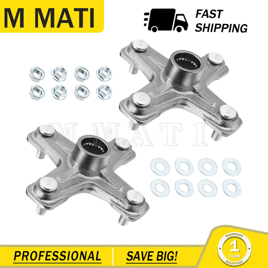 Pair Rear Axle Wheel Hub for Yamaha YFZ450X Warrior350 Raptor250 (2004–2023) 1PE-F53K0-00-00