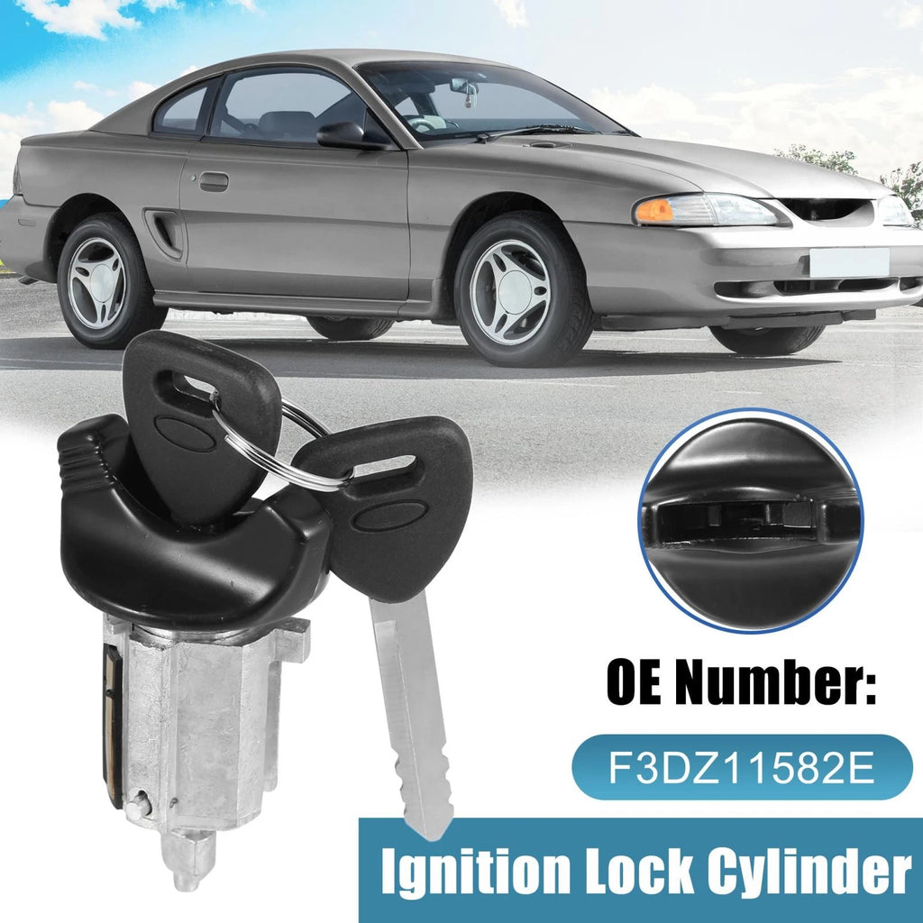 Ignition Switch Lock Cylinder w/ Key for Ford (F3DZ11582E)