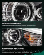 Pair Headlights for BMW 5-Series E60 E61 550i 528i 535i xDrive (2008–2010)