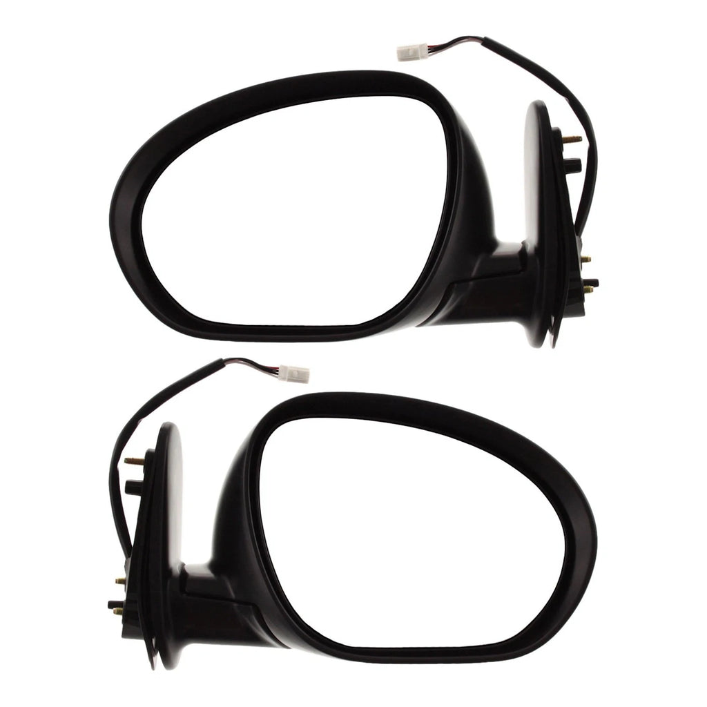 Mirror Set for Nissan Cube (2009–2014) Textured Black Heated