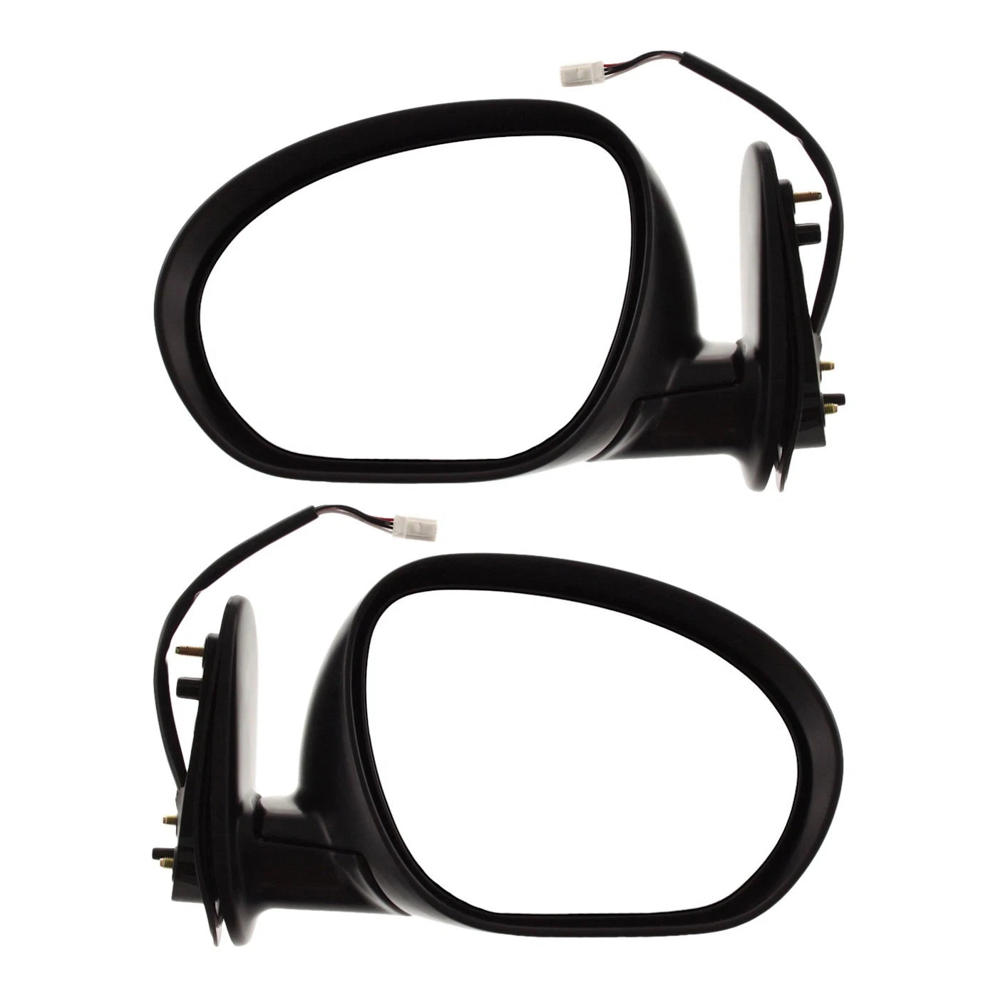 Mirror Set for Nissan Cube (2009–2014) Textured Black Heated