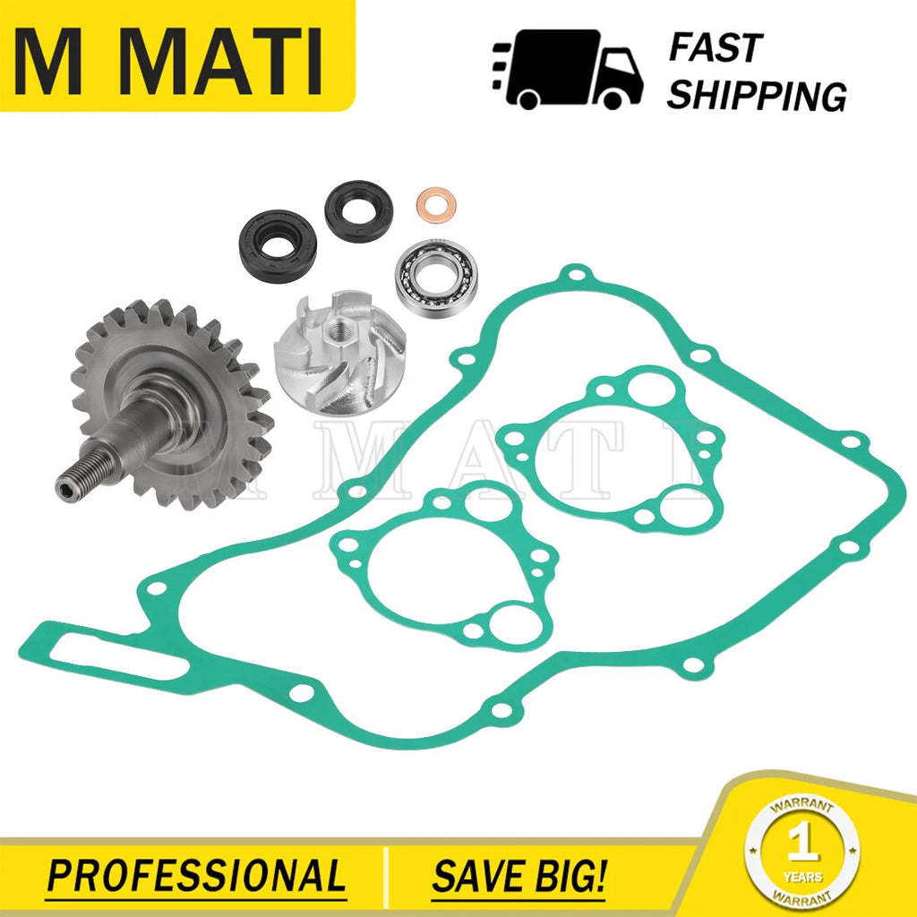 Water Pump Impeller & Shaft Gear Seal Gaskets for Honda CR125R (1997–2004)