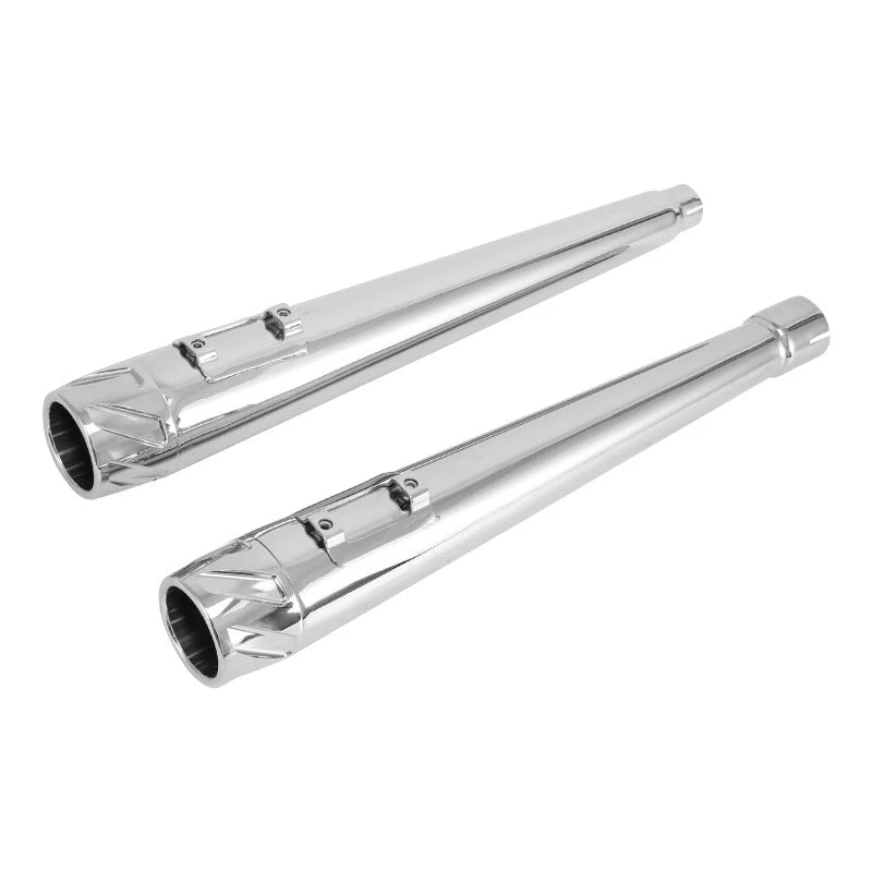 4" Megaphone Dual Exhaust Pipe for Harley Street Electra Glide (2017–2025)