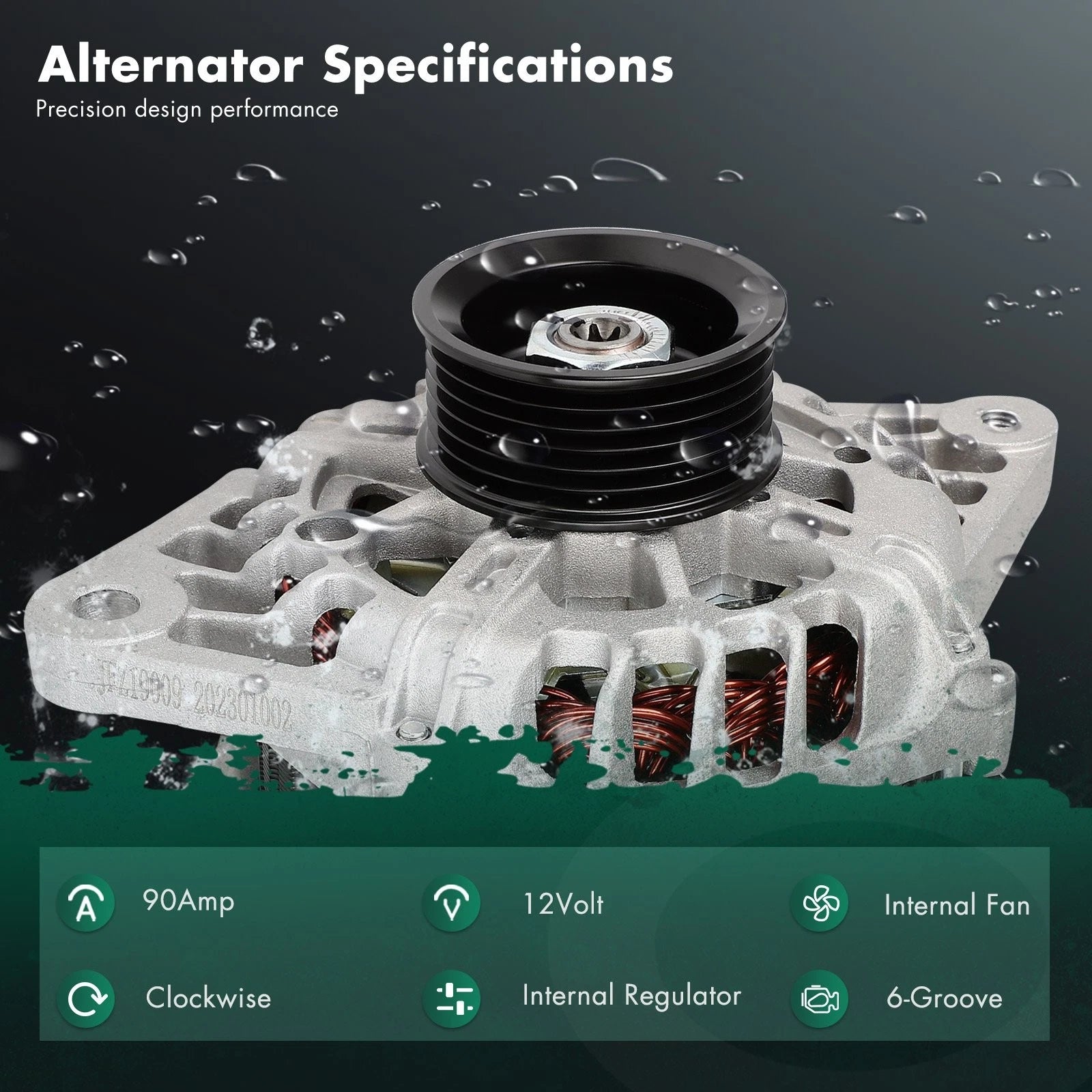 Alternator 37300-2B400 for KIA Soul (2010–2011) 1.6L