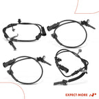 Set of 4 ABS Wheel Speed Sensors for Ford Mustang (2018–2019)