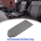 Center Console Armrest Cover Cap for VW Jetta Golf (2010–2018) - Grey PU Leather