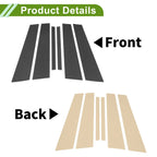 6 x Door Pillar Window Trim for BMW 3-Series Carbon Fiber Black (2019-2022)