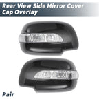 Pair Rearview Mirror Cover Overlay for Lexus RX330 (2004–2006) Carbon Fiber
