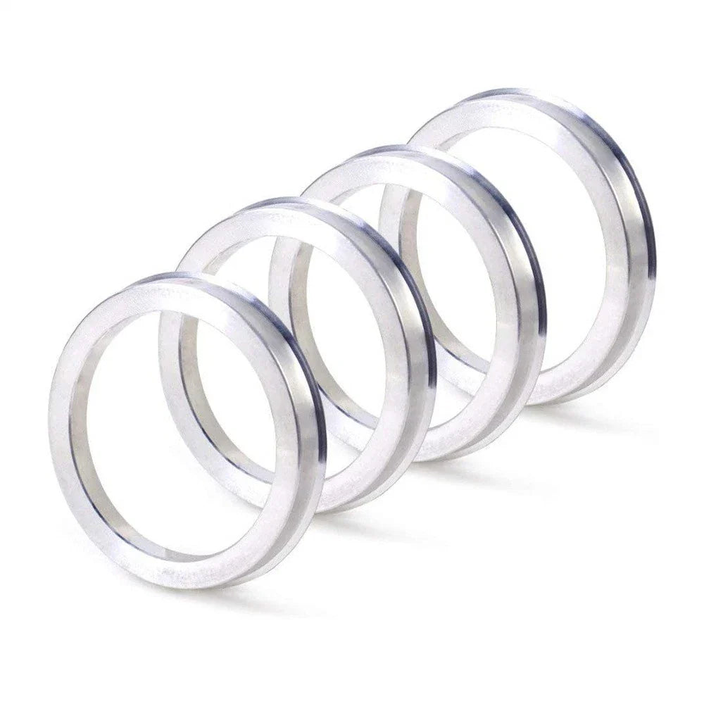 4 x 72.6mm to 56.1mm Aluminium Alloy Hub Centric Rings for Car Wheel Spacer