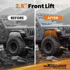 2.5" Lift Front Coil Springs for Jeep Wrangler JK (2007–2018)