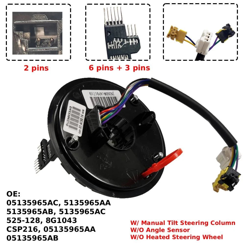 Clock Spring for Dodge Magnum (2005–2008), Charger (2006–2010), Chrysler 300 (2005–2010)