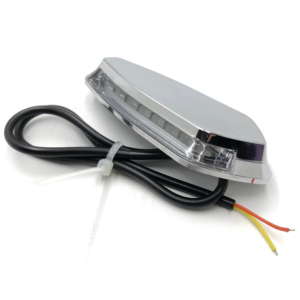 LED Signal Mirror Block Off Base Plates for Yamaha YZF R6 (1999–2007) Chrome
