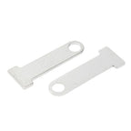 D-Ring Lock Extensions for Helmet (1 Pair) - Stainless Steel