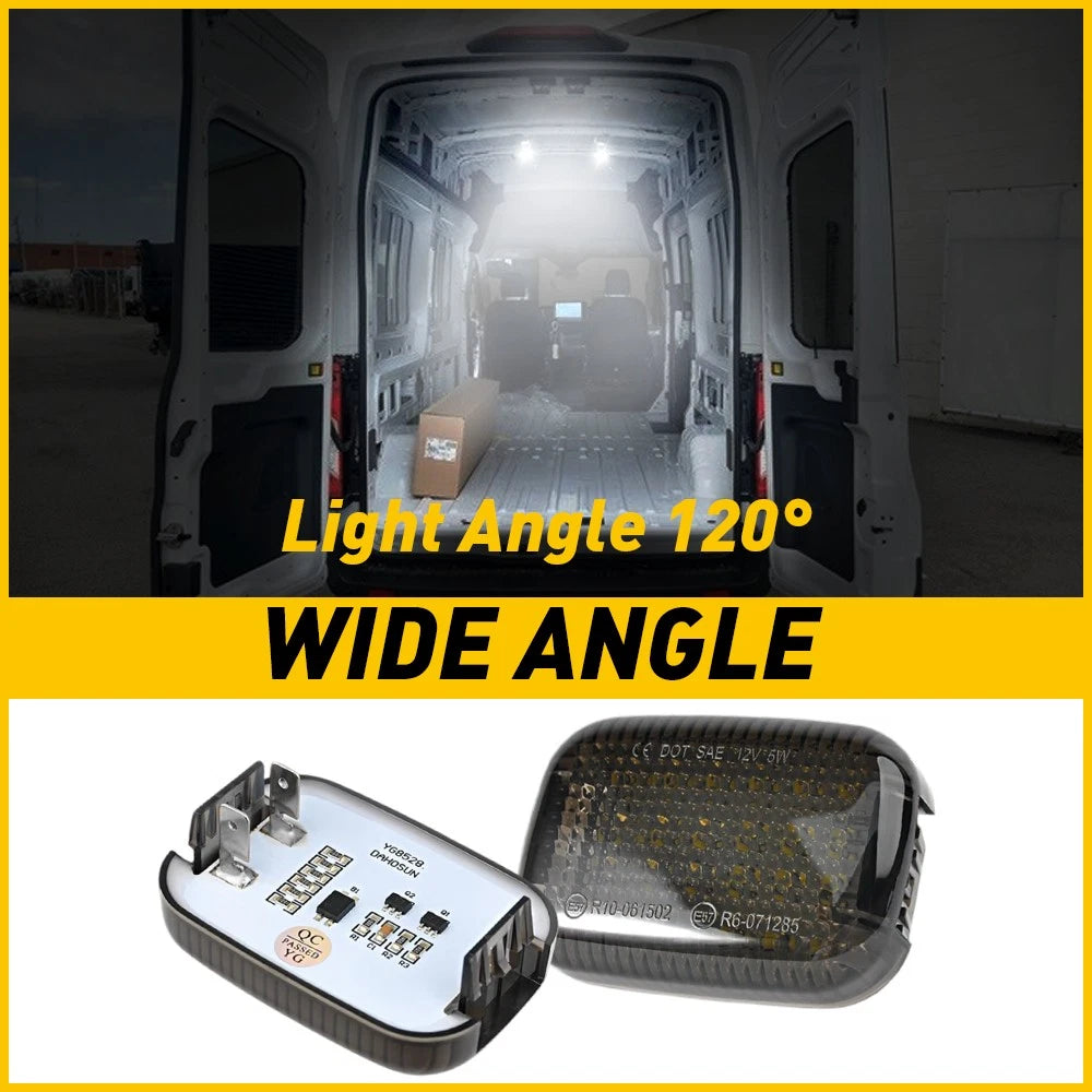 2X LED Roof Dome Light for Ford Transit Connect (2014–2023)