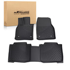 Set of 2 Floor Mats Liner for Subaru Solterra, Toyota bZ4X (2023–2025) Black TPE