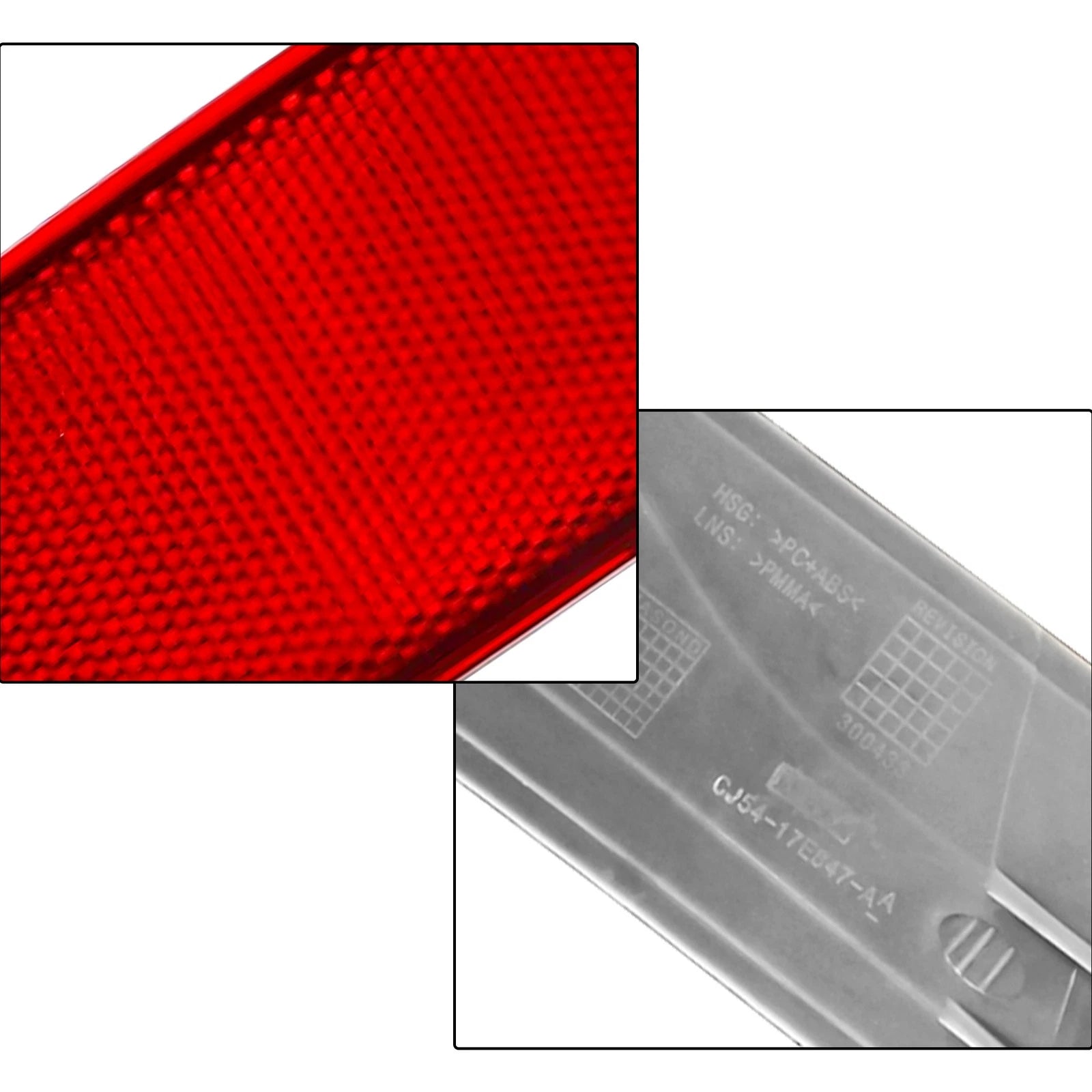 Set of 2 Rear Bumper Reflectors for Ford Escape (2013–2017) CJ5Z15A449B