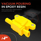 8x Yellow Ignition Coil for Chevy Silverado 1500, Tahoe, GMC, Cadillac