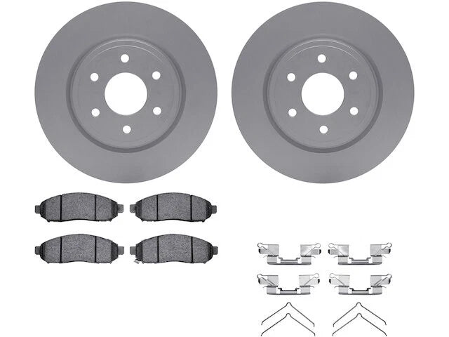 Front Brake Pad and Rotor Kit for Suzuki Equator (2009–2012) DQ279BF