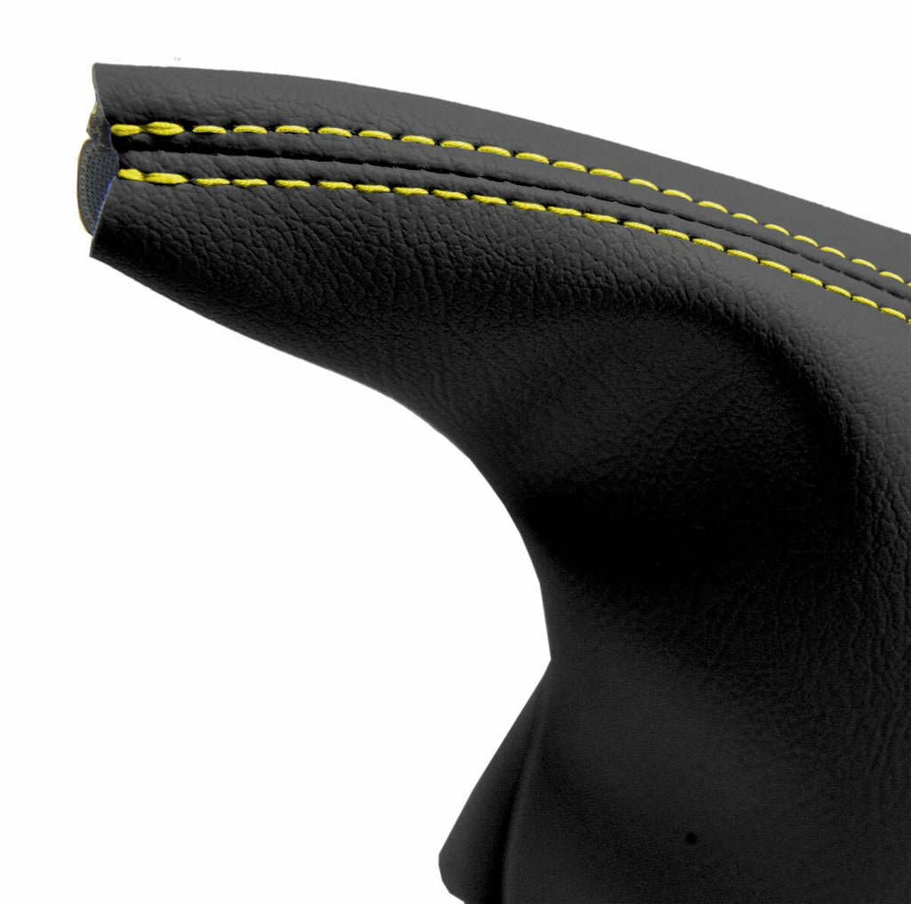 E Brake Boot Cover for BMW E30 (1984–1991) Black Yellow Stitch
