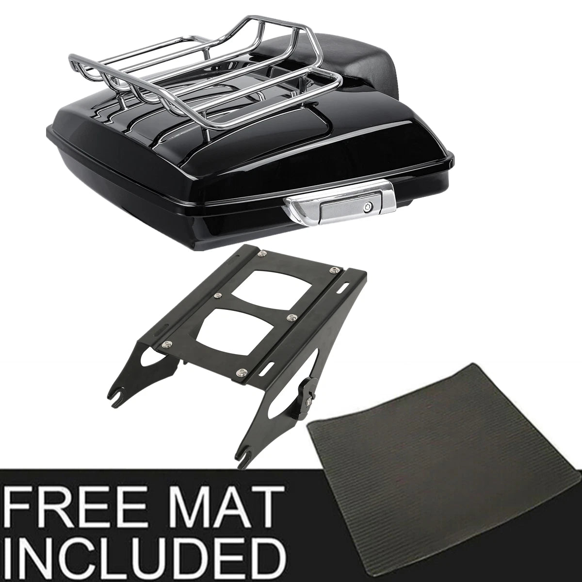 Razor Trunk Backrest Pad Mount Rack for Harley Touring Glide (2014–2023)