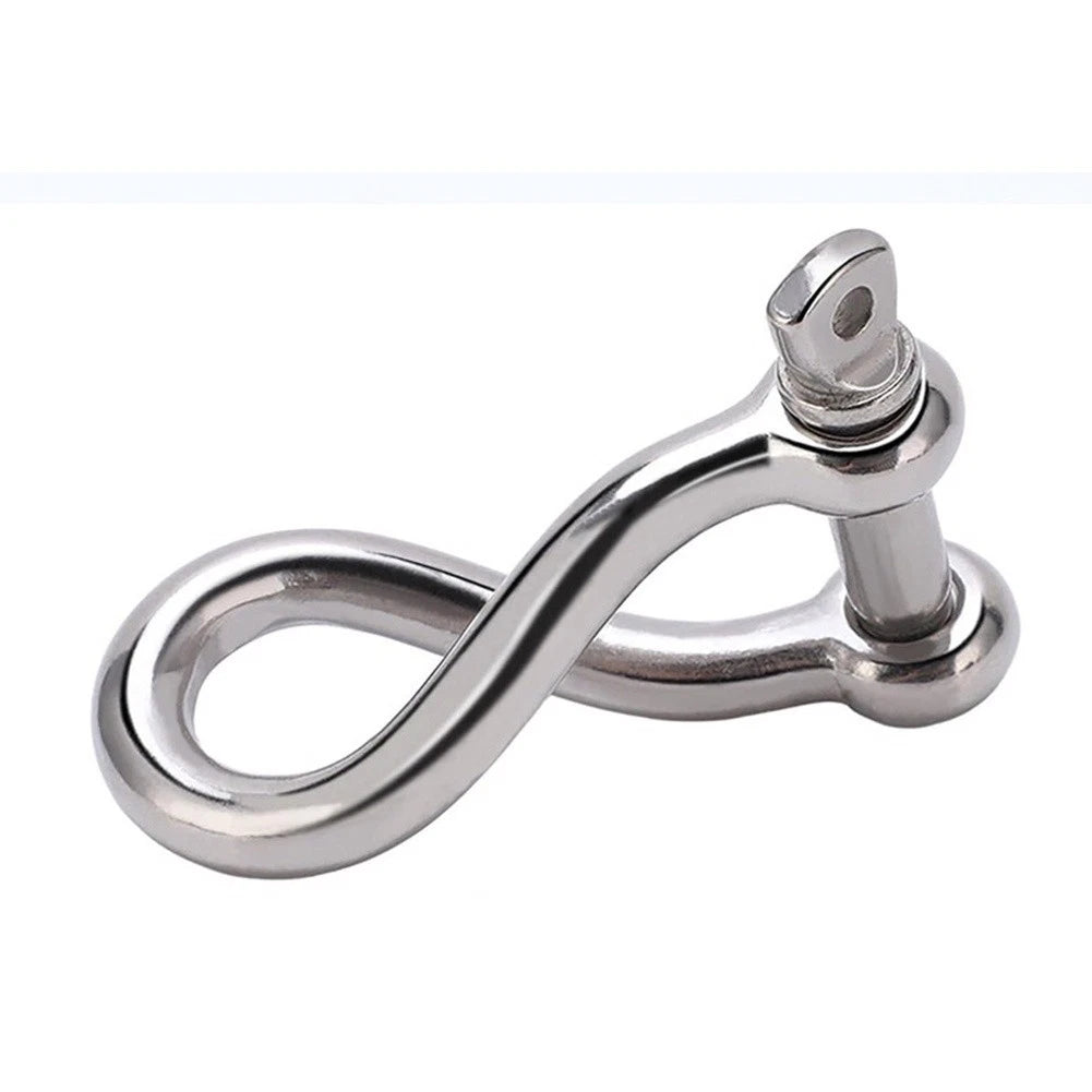 316 Stainless Steel Marine Anchor Shackle with Twisted Clevis for Lifting Hooks
