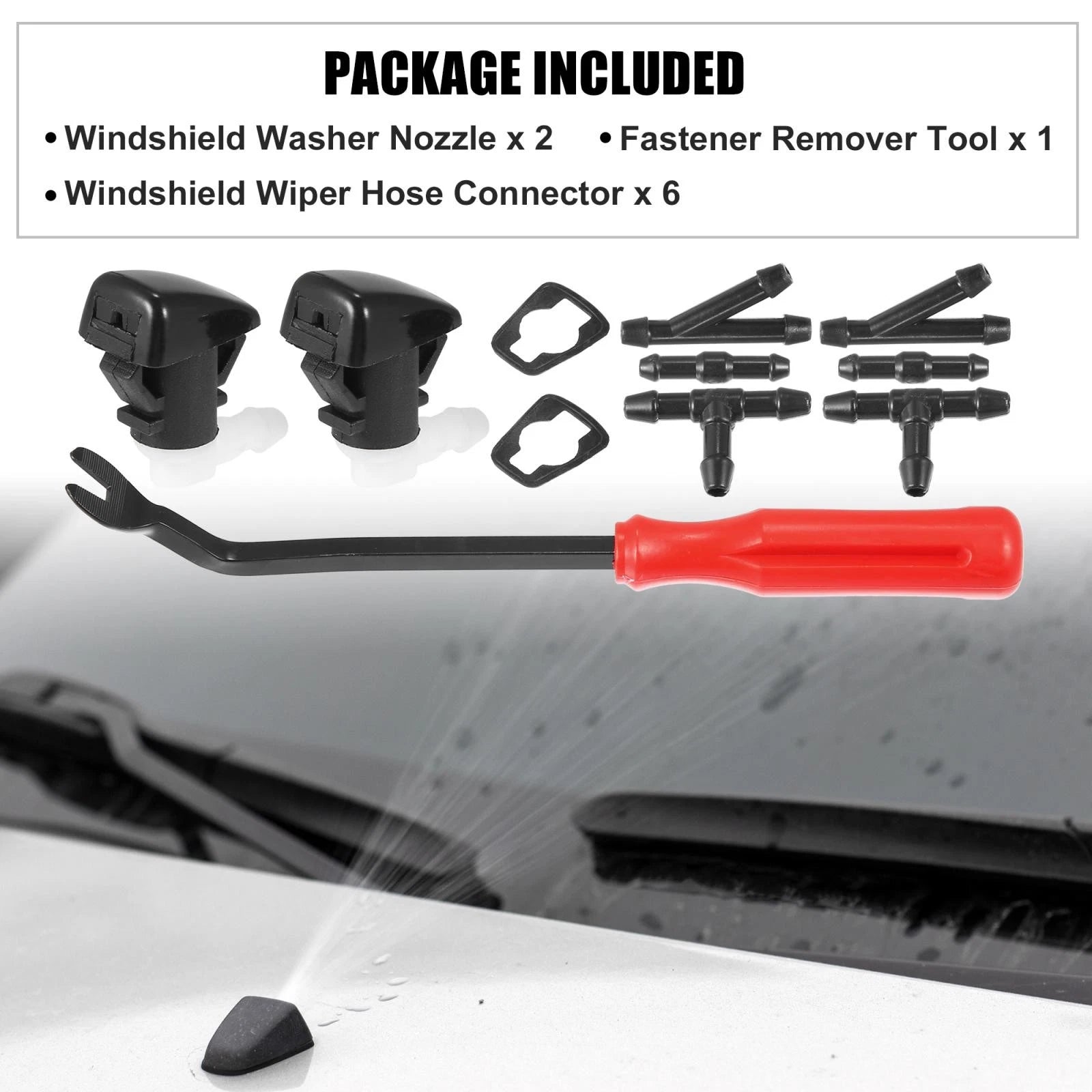 11pcs Front Windshield Washer Nozzle Kit 68269108AA for Dodge Durango (2011–2019)
