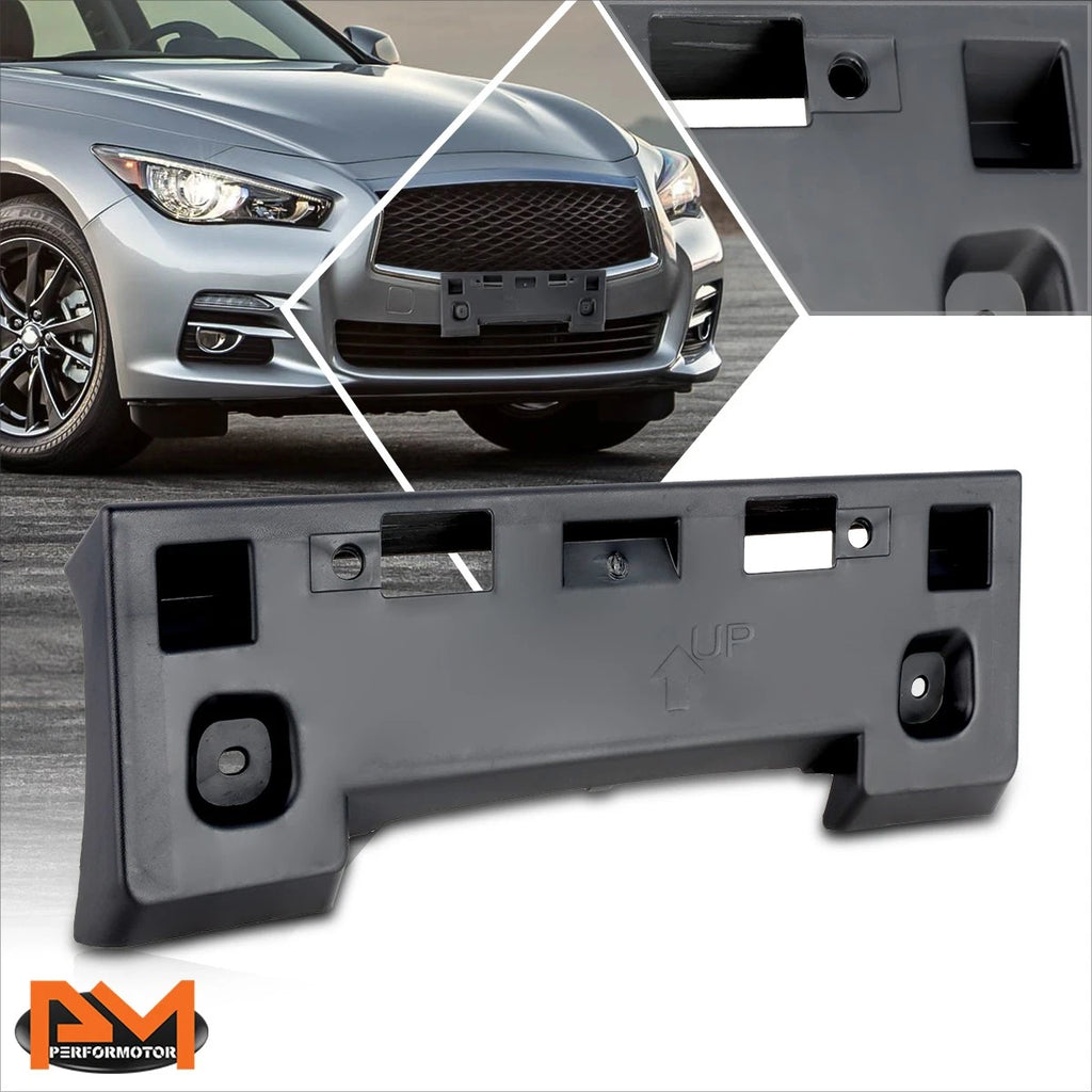 Front Bumper License Plate Mounting Bracket for Infiniti Q50 (2014–2017)