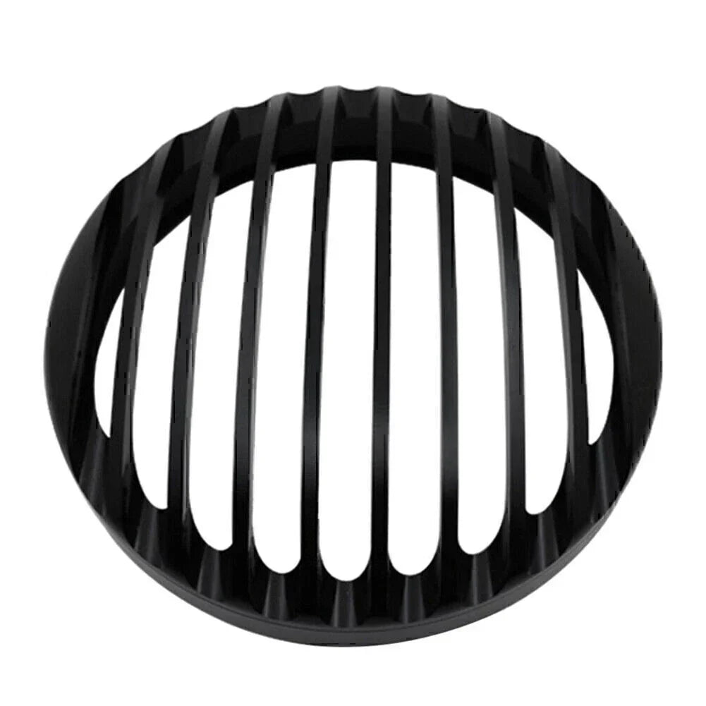 Black Aluminum Shallow Cut Headlight Grill Cover for Bobber