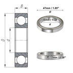 6807ZZ Deep Groove Ball Bearing for Scooter Skateboard Wheel (35x47x7mm)
