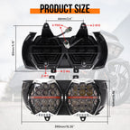 Dual LED Headlight for Harley Road Glide FLTRX (2015–2024)