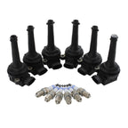 Set of 6 Ignition Coils & Platinum+4 Spark Plugs for BMW E46 E39, Toyota Camry, Jaguar XJ6