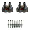 2 Ignition Coils & 8 NGK Iridium Spark Plugs for Ford F-150 F-250 Mustang