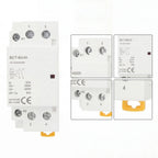 2X 12V 2-Pole AC Contactor 63A for HVAC Motor Pump Applications