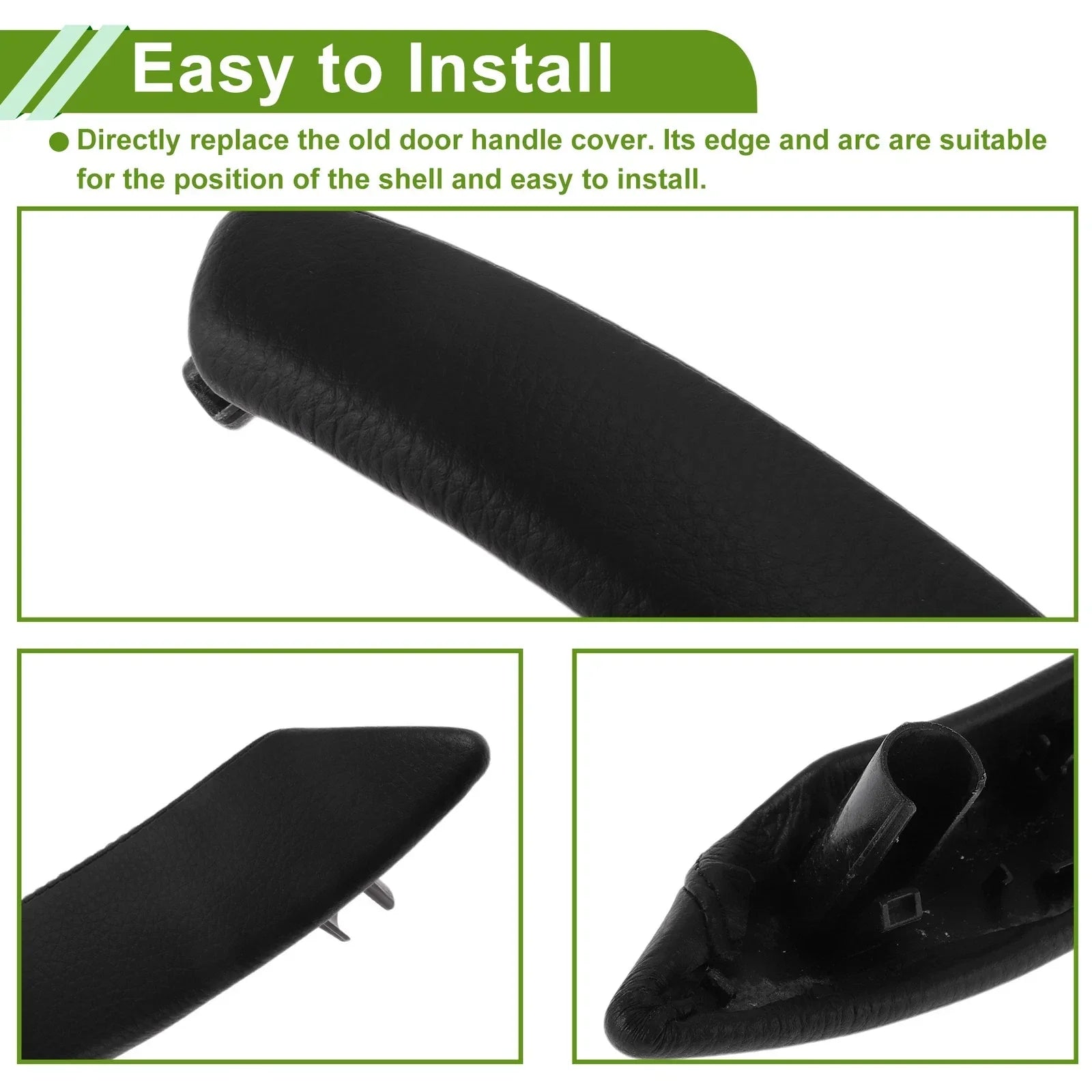 Door Panel Handle Pull Trim Cover for BMW X5 Black (2008-2013)