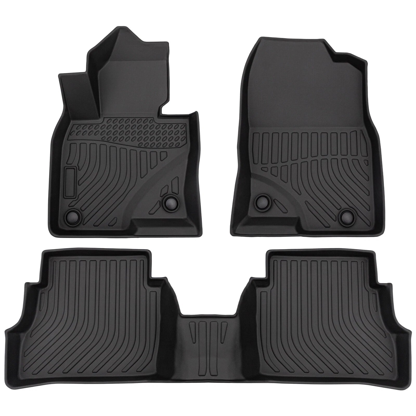 Set of 3D Floor Mats for Mazda CX-5 (2017–2023) TPE Rubber All Weather