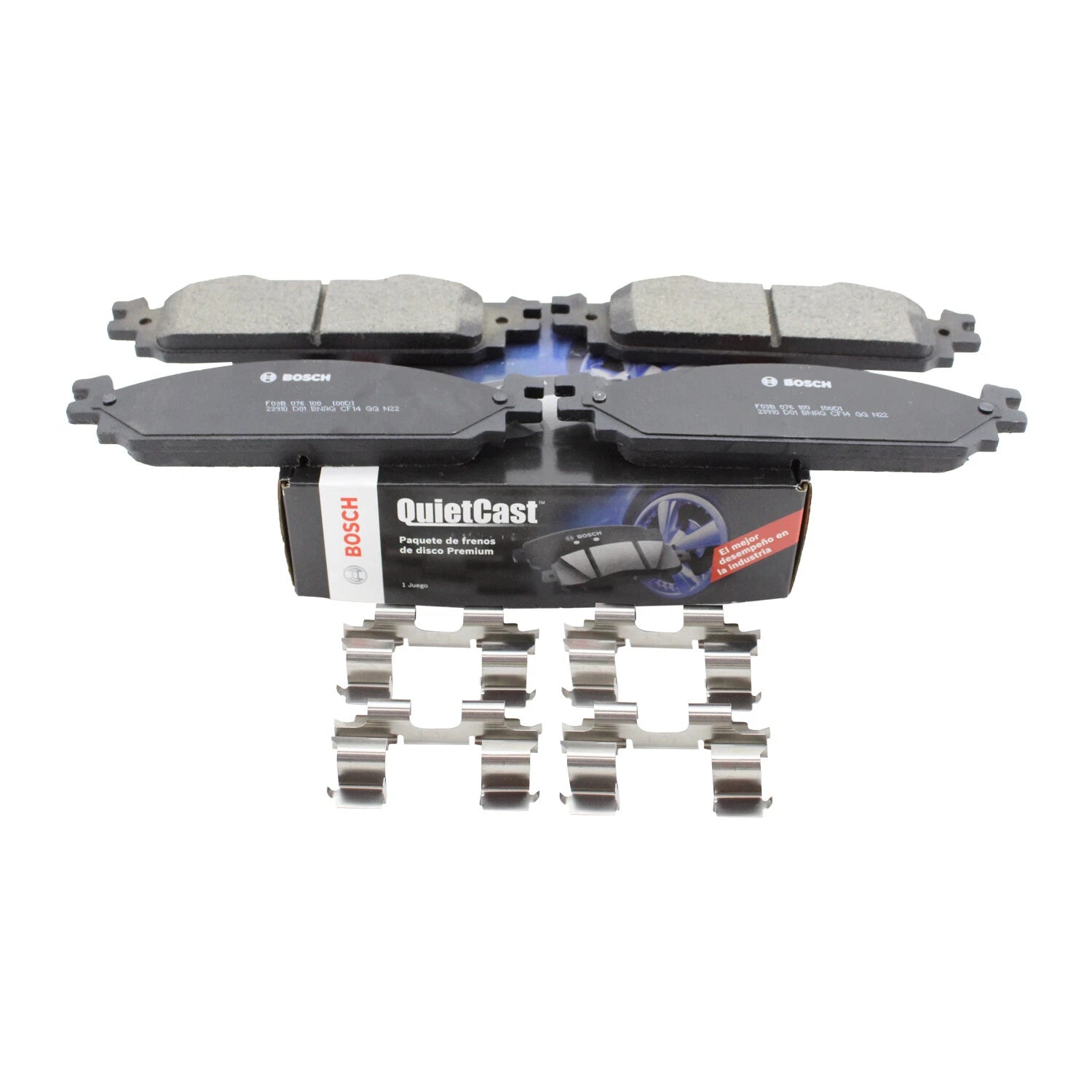 Bosch QuietCast Front Ceramic Brake Pads for Ford Flex Lincoln MKS MKT (2009–2019) BC1376