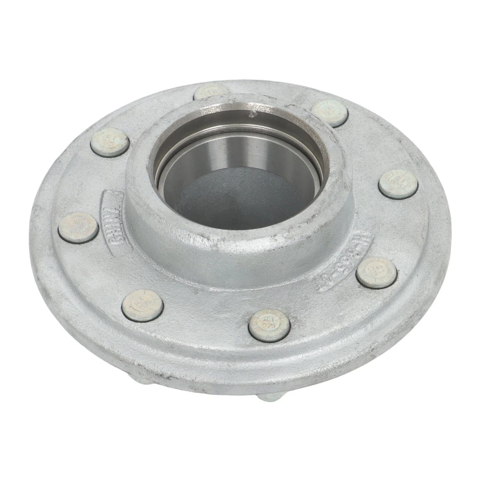 Set of 4 Galvanized Trailer Hub Kit for 7000lbs Axle (Year Range)
