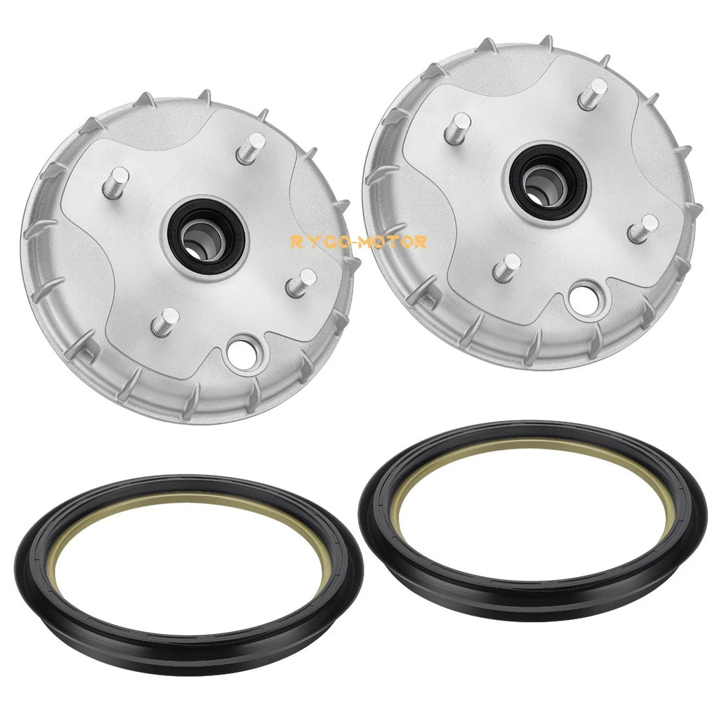 2 Front Brake Drum & Dust Seal for Honda Rancher 350 TRX350TE TRX350TM (2000–2006)