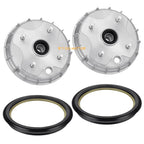 2 Front Brake Drum & Dust Seal for Honda Rancher 350 TRX350TE TRX350TM (2000–2006)