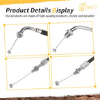 Throttle Cable A & B for Honda VTX1300C (2004–2009) 17910-MEM-670