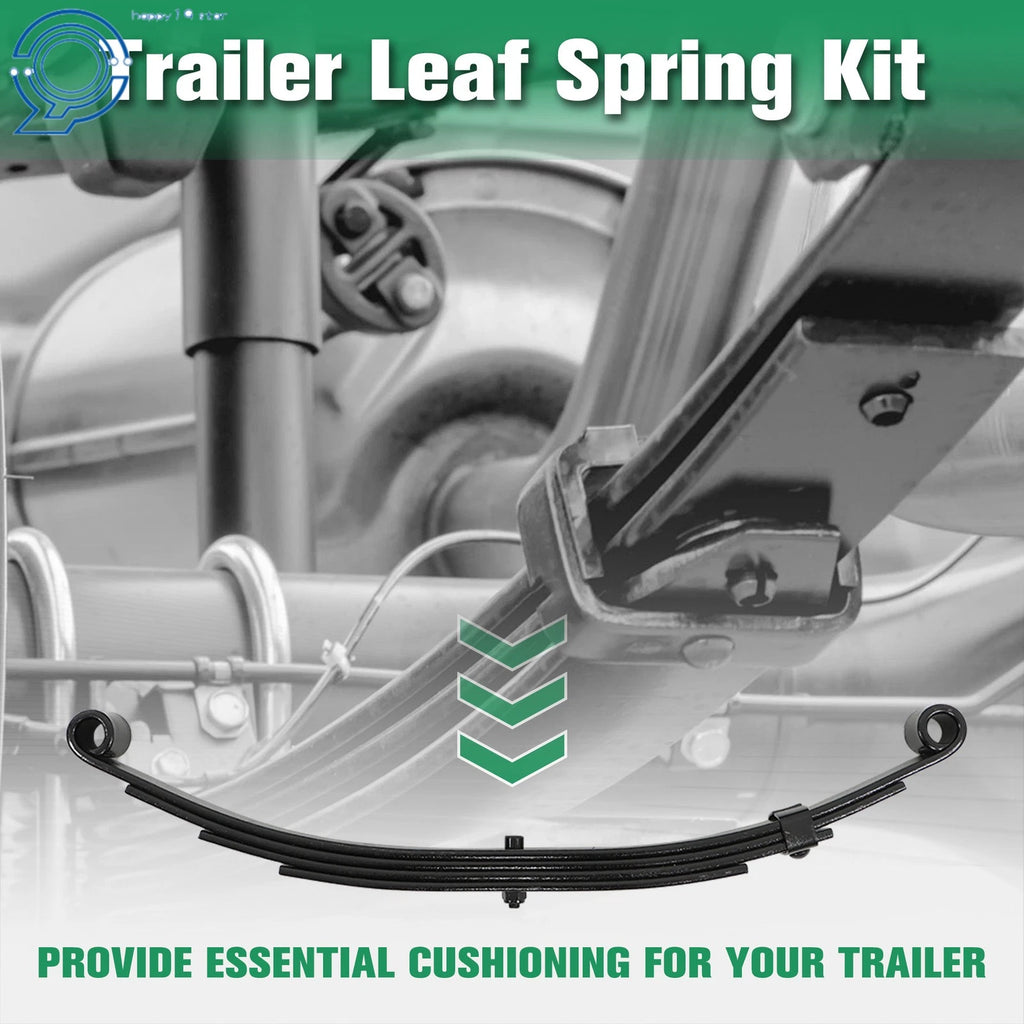 2X 1750lb Capacity 4 Leaf Double Eye Spring for Make Model